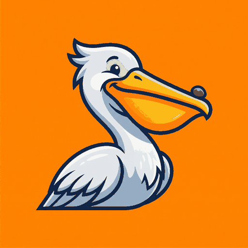 Tiny Pebble Pelican logo